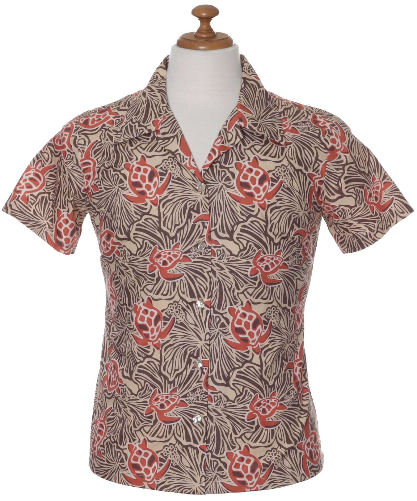 Cotton Modal Fabric Women's Fitted Short Sleeve Shirt