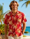 Molokai Big and Tall Short Sleeves Rayon Hawaiian Shirt