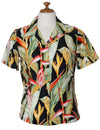 Heliconias Women's Rayon Camp Blouse