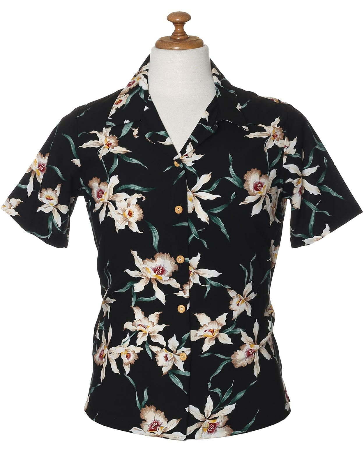 Orchids Rayon Women Camp Shirt