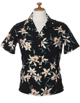Orchids Rayon Women Camp Shirt
