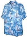 Sailing Cotton Men's Aloha Shirt