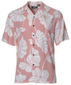 Rayon Taro Relax Fit Men's Aloha Shirt Pink