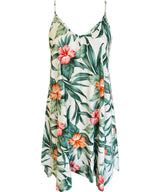 Pua Rayon Short Dress with Scarf Hem