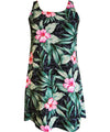 Pua A-Line Back Cutout Short Rayon Dress