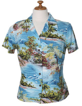 Hana Hou Rayon Hawaiian Shirt for Women