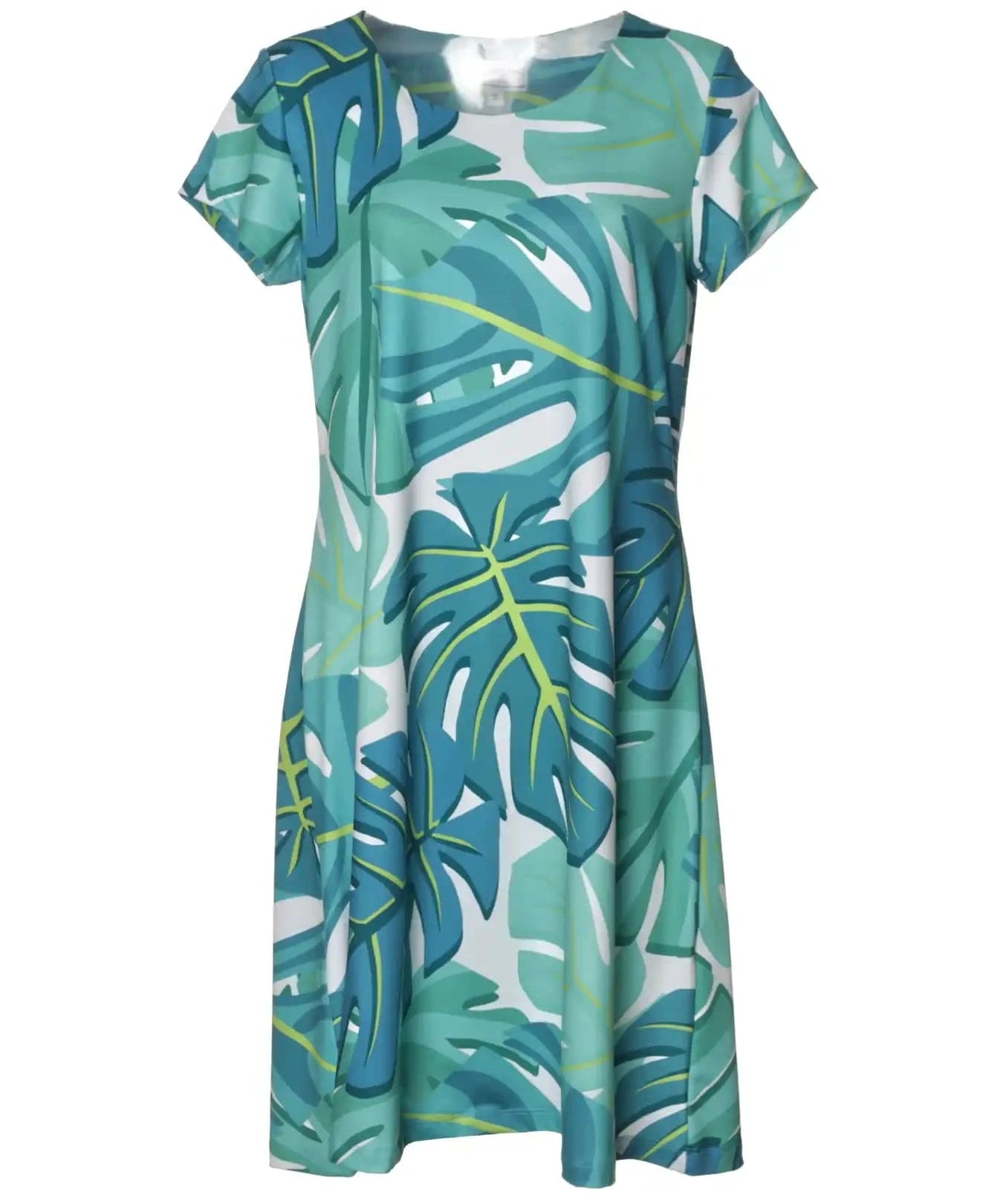 Paradise Poly Spandex Short Hawaiian Dress