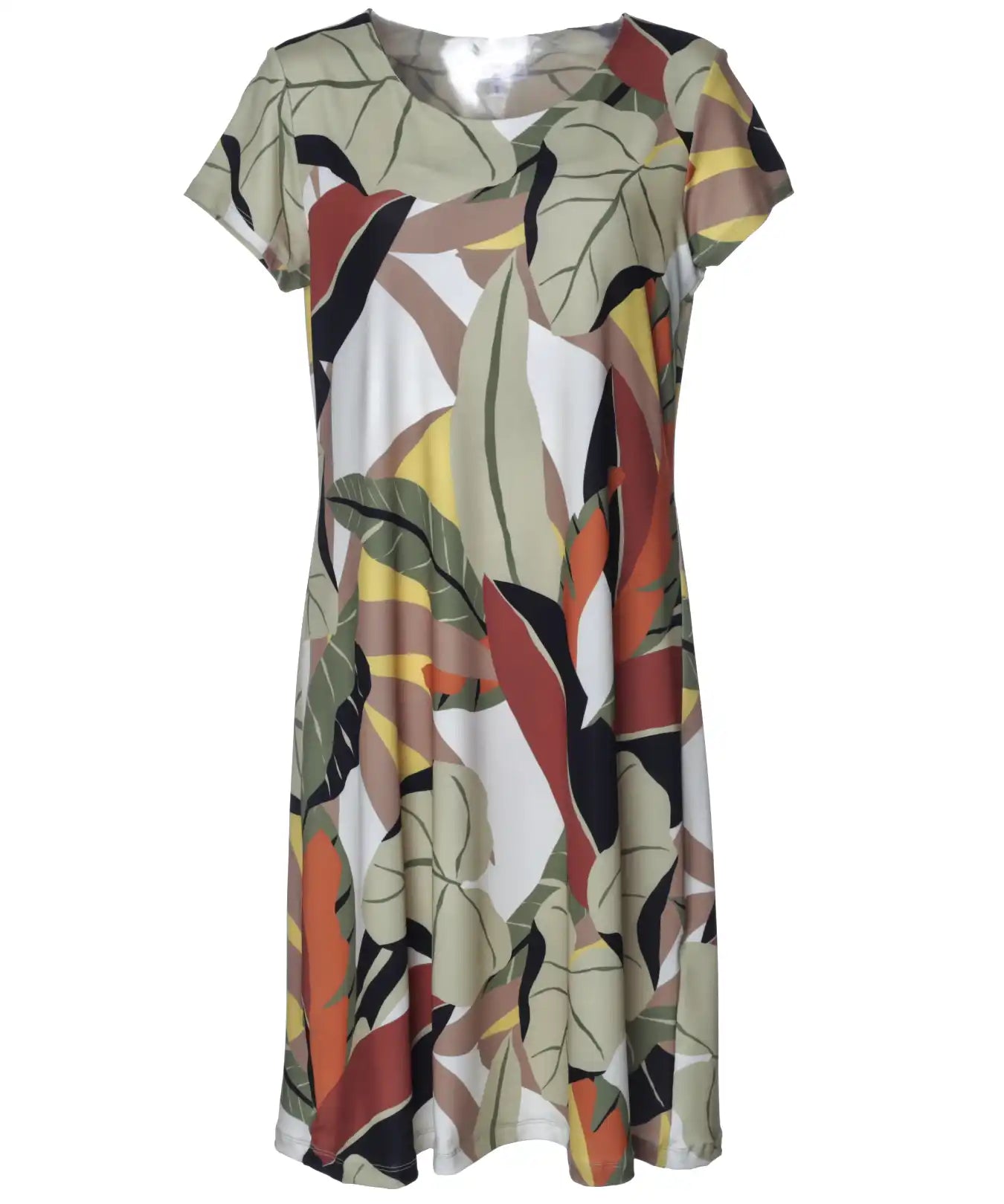 Short Polyester Spandex Plantation Pull Over Dress