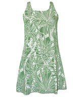 Short Back Cutout A-Line Hawaiian Dress