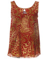Tribal Rayon Tank Top Sleeveless Style Blouse Women Shirts