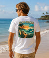 Island Dreaming Men's Cotton Hawaiian T-Shirt White Back