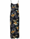 Kekoa Round Neckline Cocktail Maxi Dress Long Maxi Dress