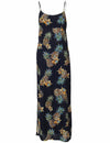Maui Cocktail Pineapples Maxi Hawaiian Dress Long Maxi Dress