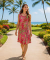 Semi-Sweetheart Bustline Short Tank Dress Pink