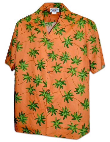 Aloha Palms Men's Cotton Hawiian Shirt | Aloha Shirts Club