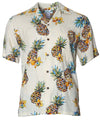 Short Sleeves Maui Pineapples Men's Aloha Shirt Men's Rayon Shirts