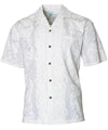 Short Sleeves White Anthuriums Wedding Shirt Men's Wedding Shirt