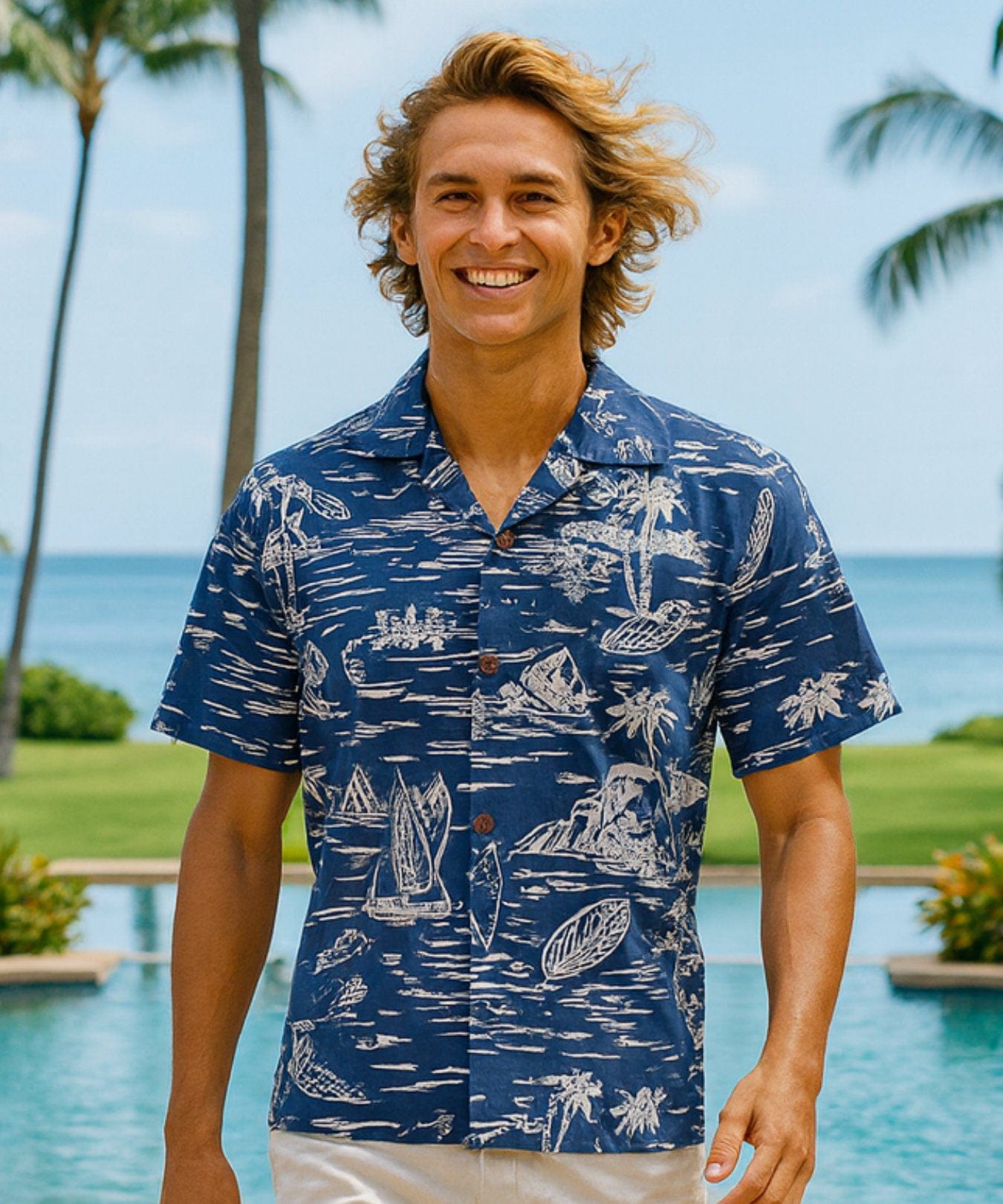 aloha voyageページ Voyage Cotton Aloha Hawaiian Shirt for Men | Aloha Shirts Club