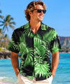 Areca Resort Palms Men's Rayon Shirt Green