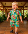 Pineapple Toddler 2 Piece Cabana Set Teal