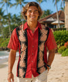 Hilo Cotton Button-Up Prime Aloha ShirtRed