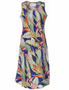 Halulu Sleeveless A-Line Aloha Hawaiian Dress