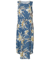 Easy pullover style Orchids Hawaiian Dress