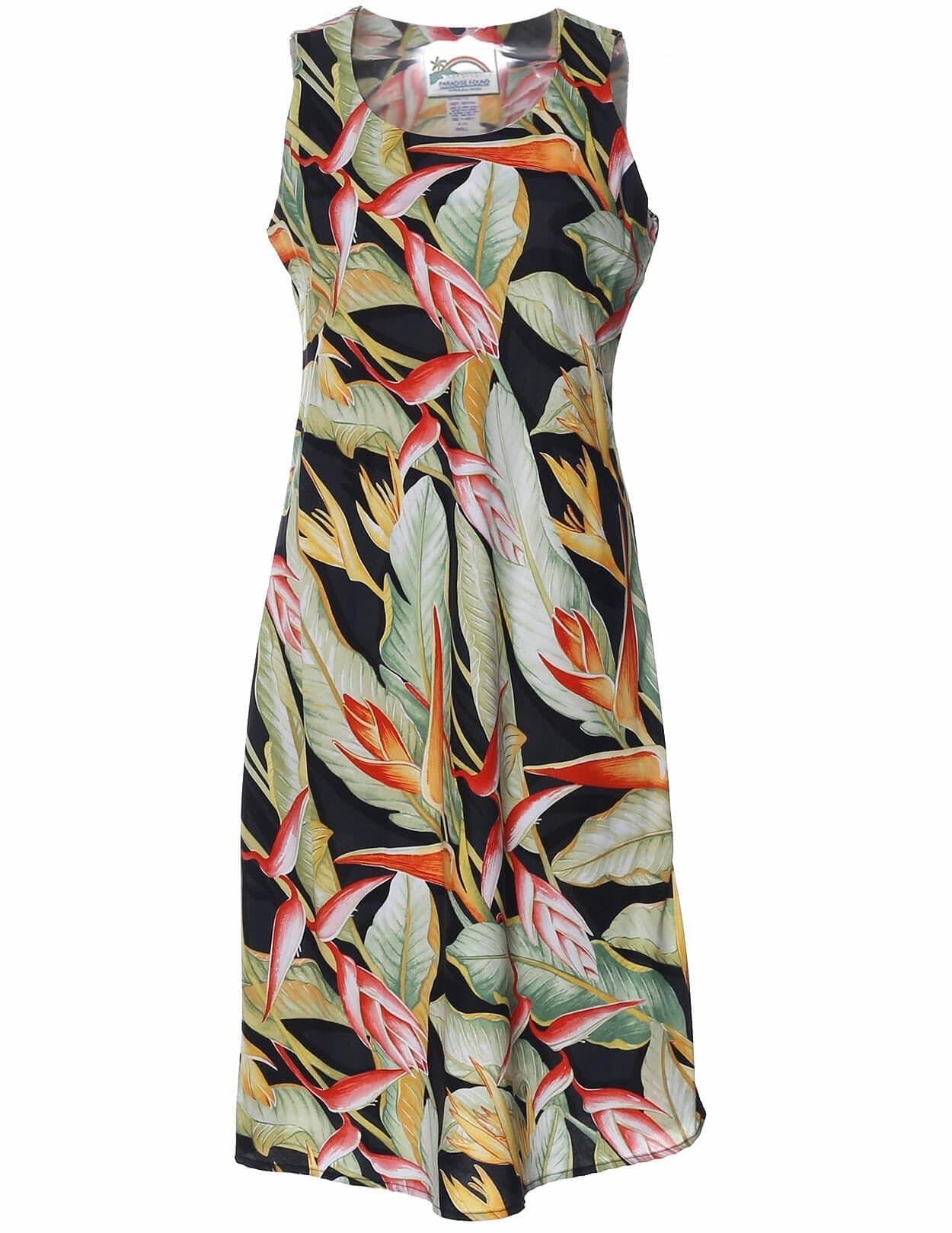 Halulu Sleeveless A-Line Aloha Hawaiian Dress