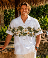 Aloha Spring Men's Hawaiian Shirt White Men's Border Shirts