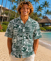 Tapa Short Sleeves Tribal Men's Aloha Shirt