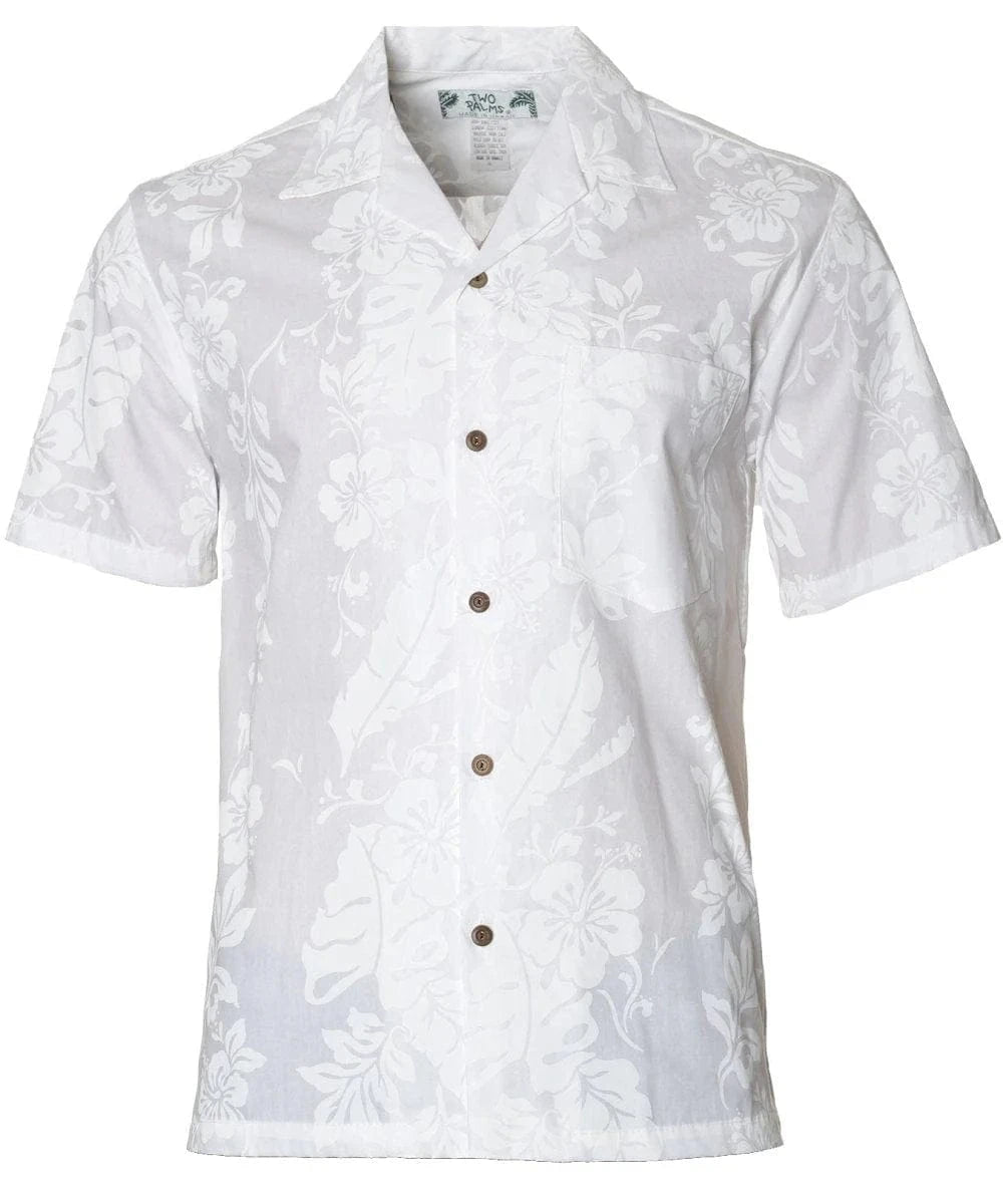 Men's Honolulu White Hawaiian Aloha Shirt