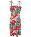 Short Smock Tube-Top Hawaiian Dress