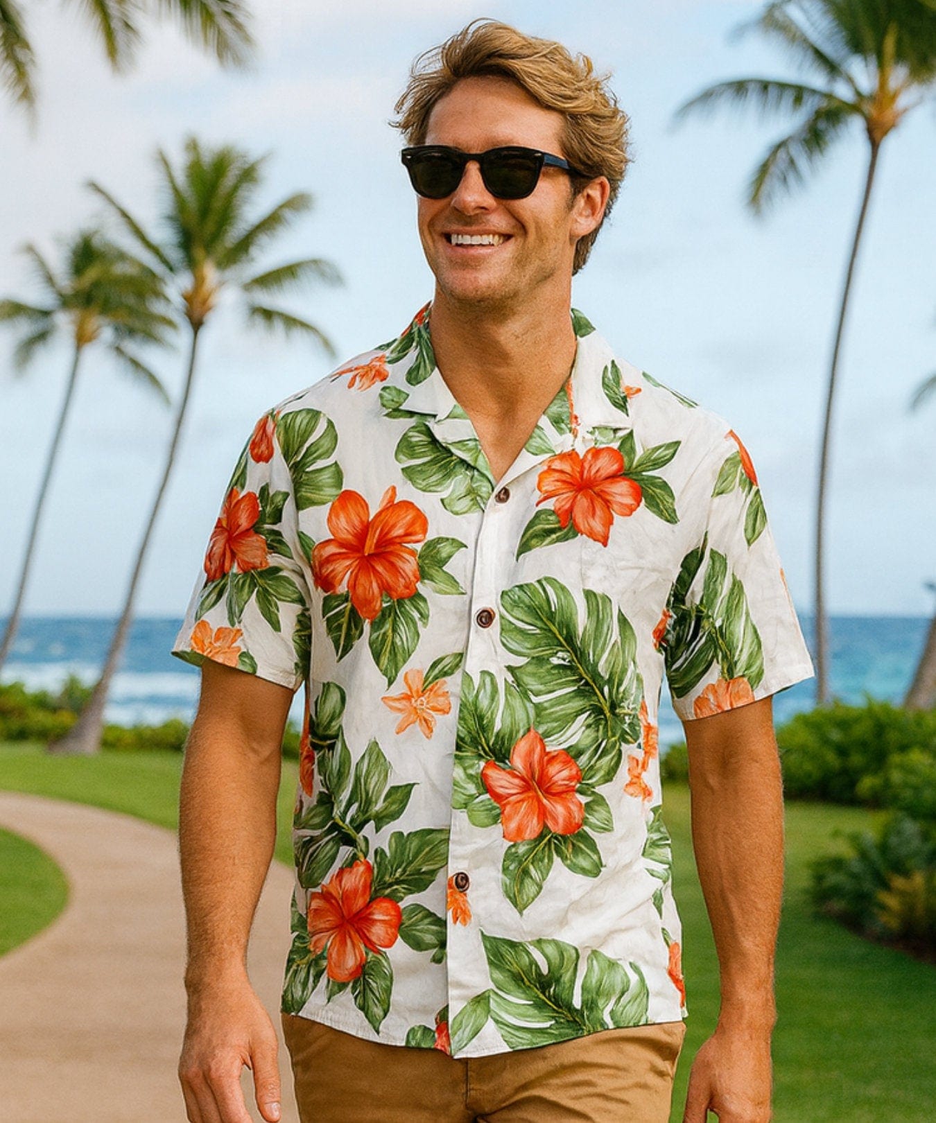 Hibiscus Relaxed Fit Hawaiian Shirt | Aloha Shirts Club – Aloha