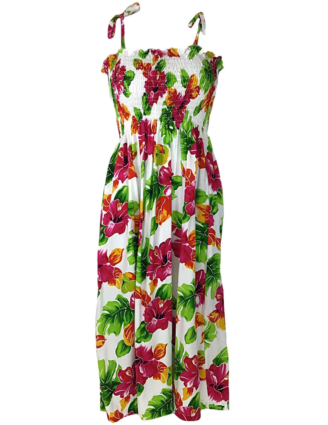 Hibiscus Smock Strapless Dress