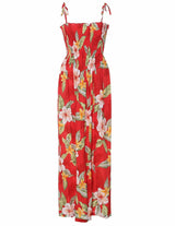 Hibiscus Ula Ula Long Maxi Smock Dress