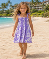 Honolulu Girls Hawaiian Smock Tube Top Dress Purple