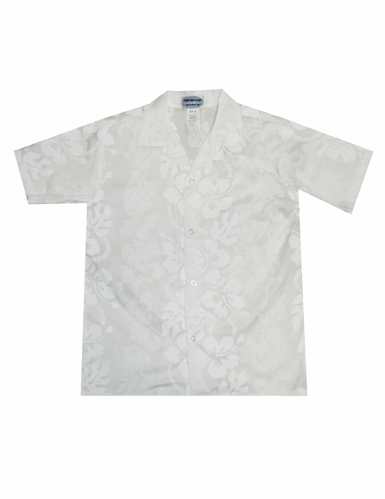 Honolulu Boys White Hawaiian Shirt