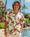 Iliwai Orchid Beige Rayon Men Hawaiian Shirt Beige