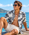 Island Paradise Cotton Aloha Hawaiian Shirt White