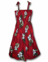 Kailua Smock Tube Top Midi Dress