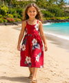 Kailua Girls Bungee Straps Dress Red