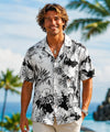 Kauai Short Sleeves Mens Cotton Aloha Shirt White