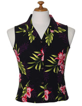 Keilani Black Sleeveless Rayon Women Shirt