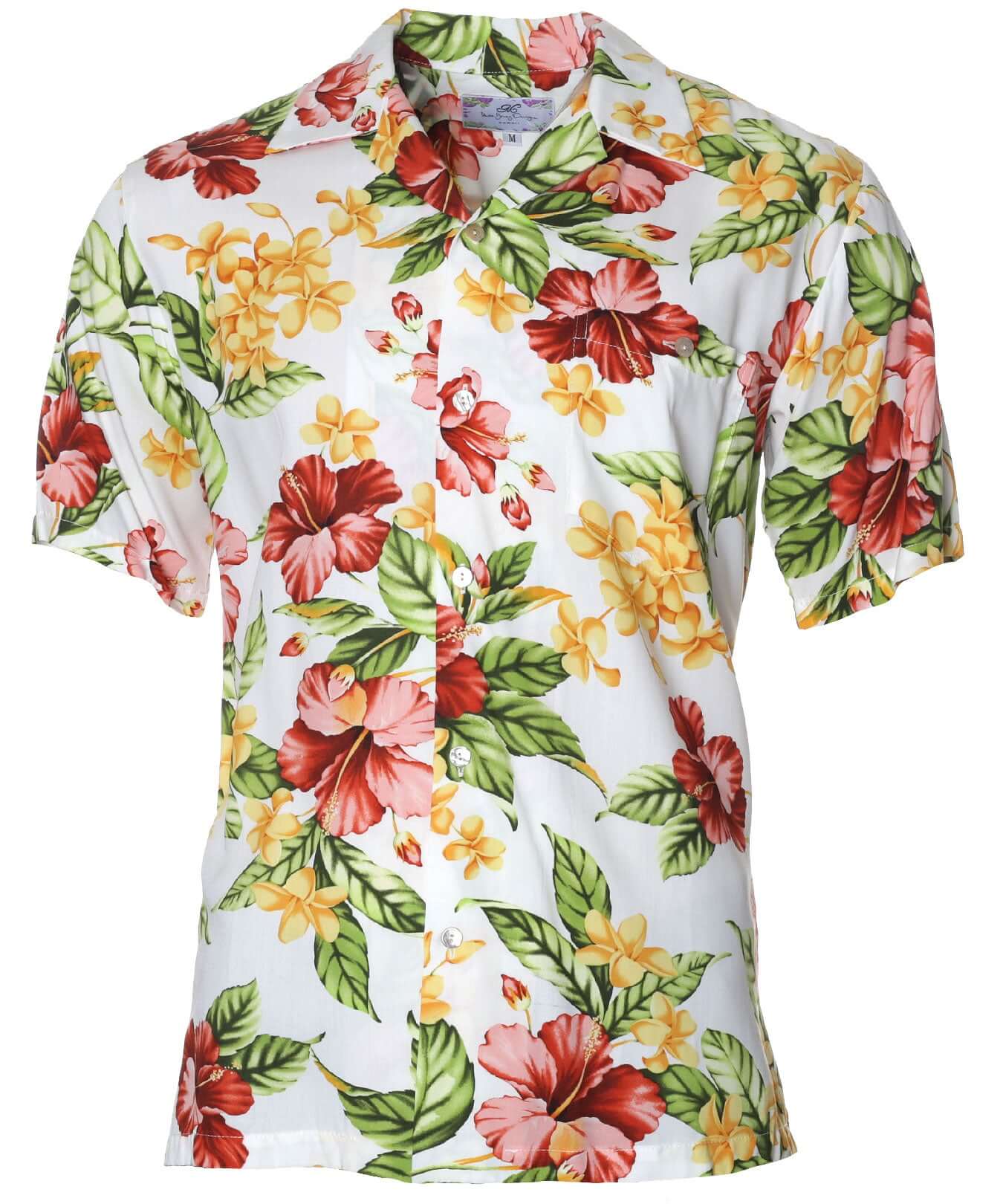 Kimo Short Sleeve Men Rayon Tropical Aloha Shirt