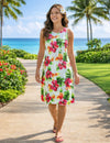 Hibiscus Knee Length Rayon Hawaiian Dress