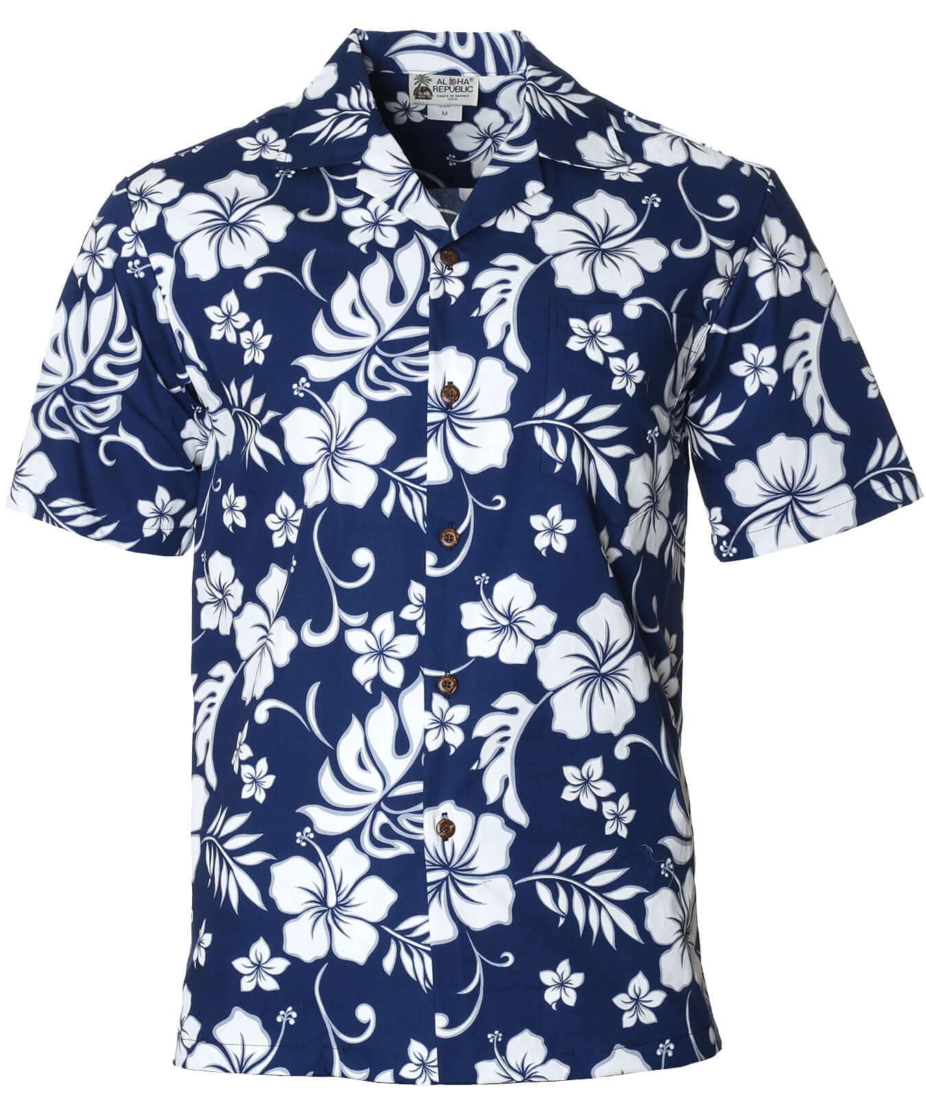 Lahaina Hibiscus Cotton Shirt | Aloha Shirts Club