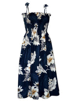 Lanai Smock Top Tie On Shoulders Hawaiian Dress