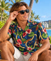 Leis of Hawaii Short Sleeves Aloha Shirt Navy