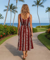 Luna Sleeveless Long Maxi Hawaiian Dress