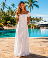 Honolulu White Ruffle Hawaiian Wedding Dress